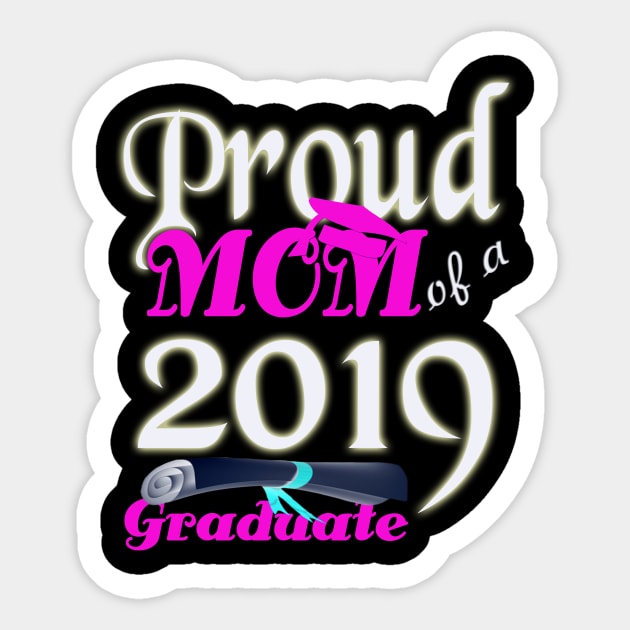 proud mom of a 2019 graduate Sticker by khadkabanc